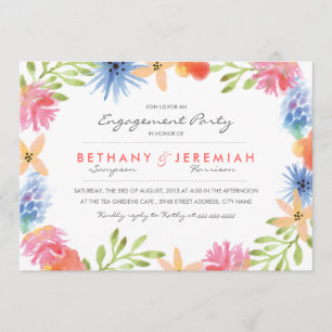 Invitation du Paradise Engagement Party