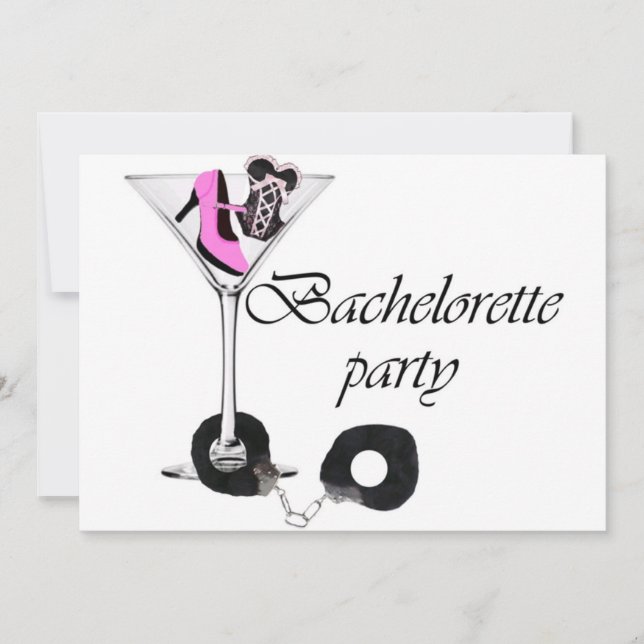 Invitation du parti Bachelorette (Devant)