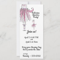 Invitation du parti Ballerina Stwood