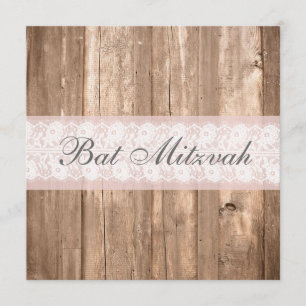 Invitation du parti Bat mitzvah russe Shabby Chic