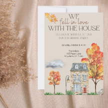 Invitation du parti Chauffage domestique d'automne