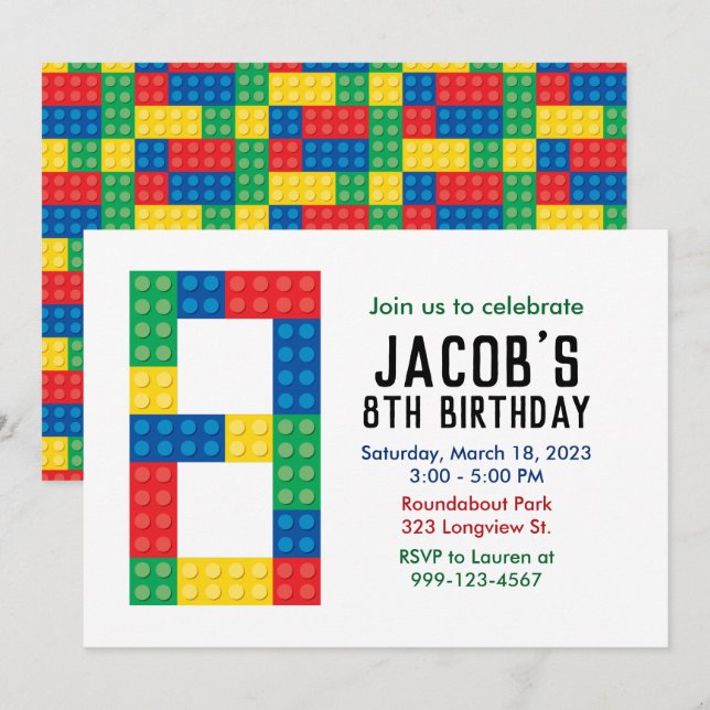 Invitation du parti de construction pour le 8e par (Devant / Derrière)