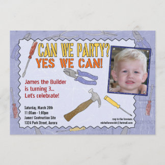 Invitation du Parti de la construction avec photo