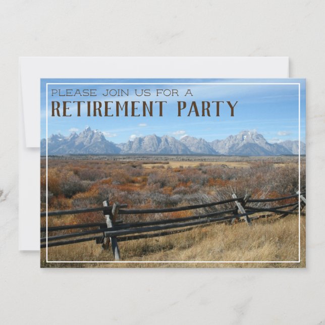 Invitation du Parti de la retraite de Western Ranc (Devant)