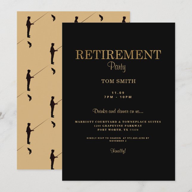 Invitation du Parti de la retraite des pêcheurs (Devant / Derrière)