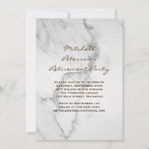 Invitation du Parti de la retraite du marbre à Tau