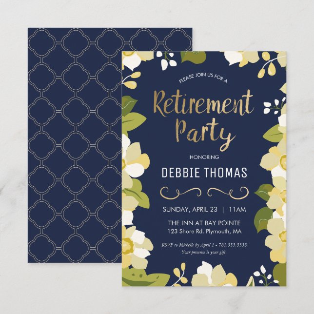 Invitation du Parti de la retraite, petit, Personn (Devant / Derrière)