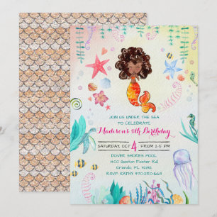 Invitation du Parti de la sirène afro-américaine