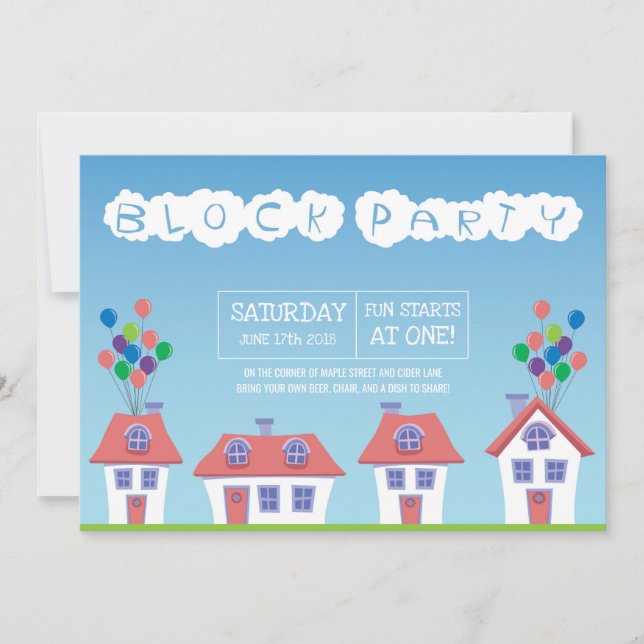 Invitation du parti de quartier (Devant)