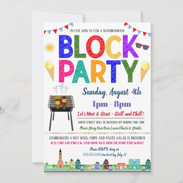 Invitation du parti de quartier (Devant)