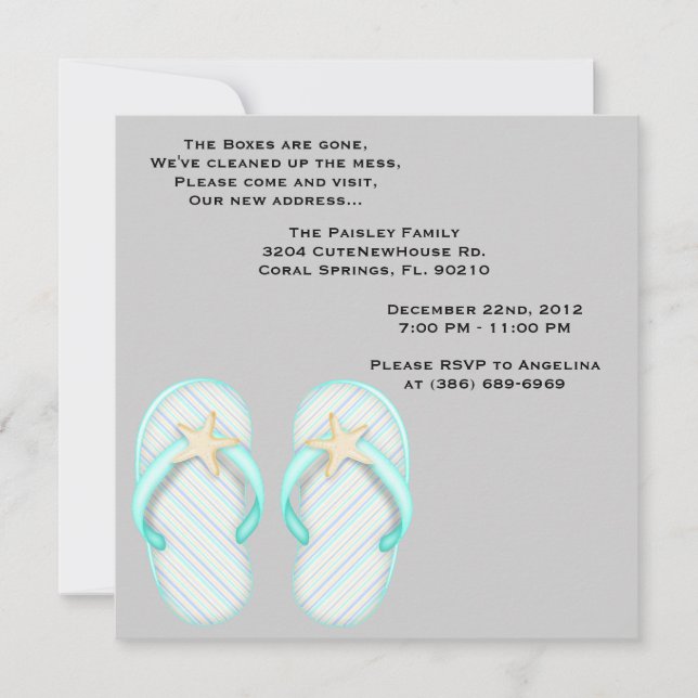 INVITATION du parti de réchauffement de maison suc (Devant)