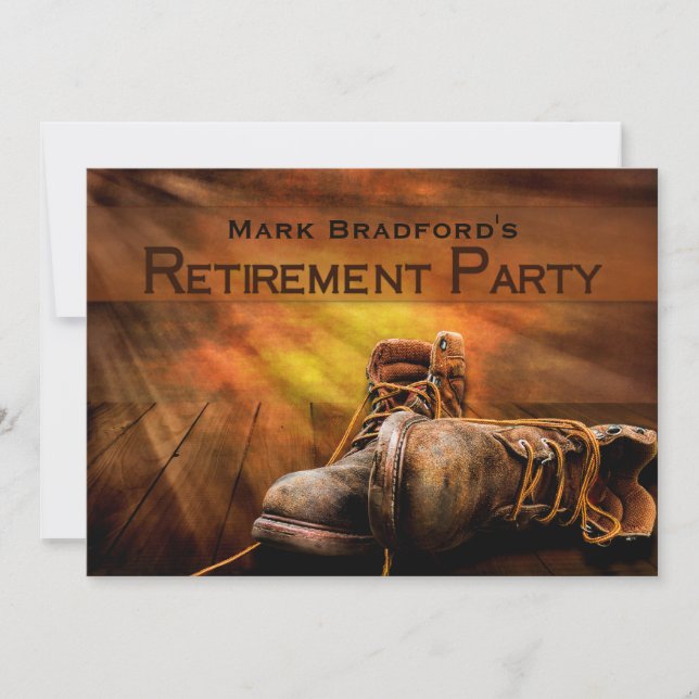 Invitation du parti de retraite, Bottes de travail (Devant)