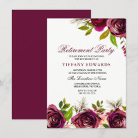 Invitation du Parti de retraite floral de Bourgogn