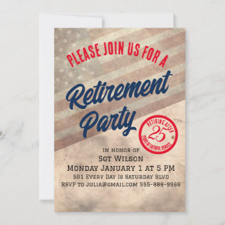 Invitation du Parti de retraite militaire