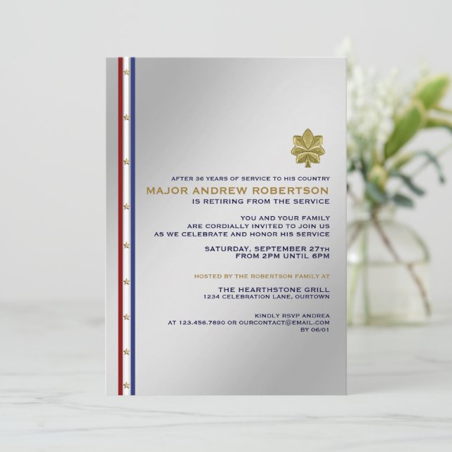 Invitation du Parti de retraite militaire (Debout devant)