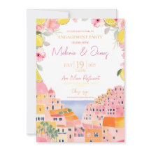 Invitation du parti d'engagement à thème italien