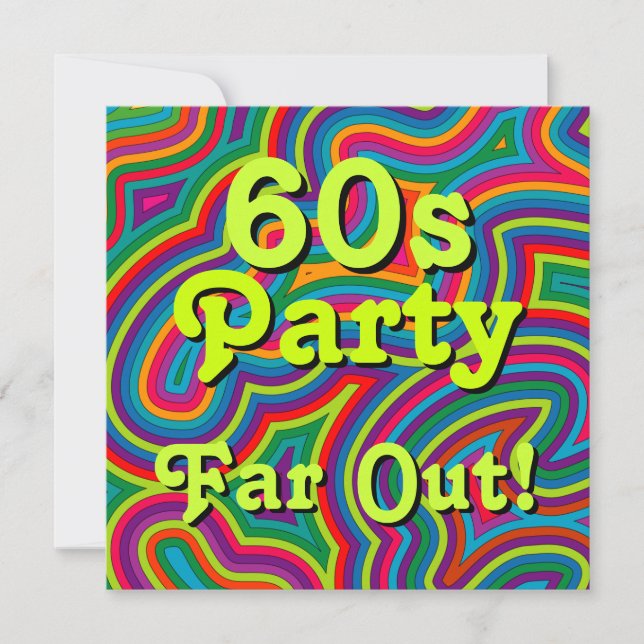 Invitation du parti des années 60 (Devant)