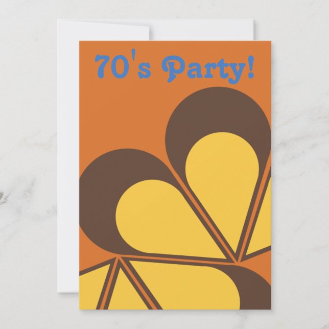 Invitation du parti des années 70 (Devant)