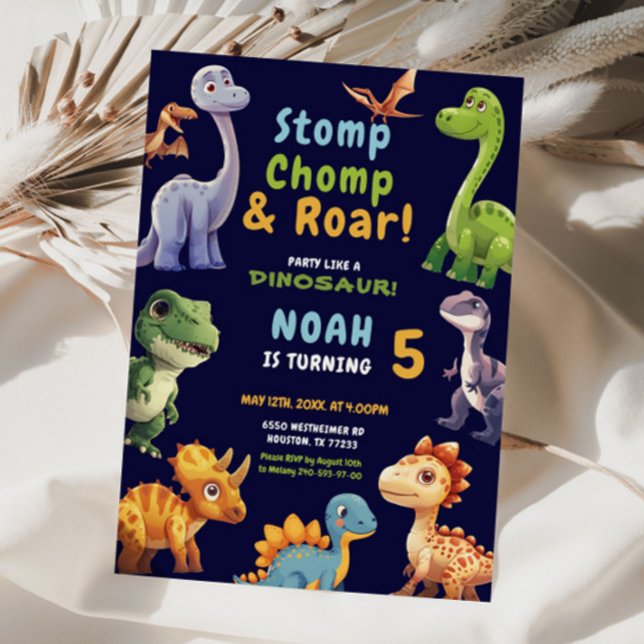 Invitation du parti Dinosaur (Créateur téléchargé)