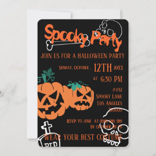 Invitation du parti éffrayant Halloween