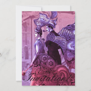 INVITATION DU PARTI ENGAGEMENT VINTAGE - DEUX IMAG