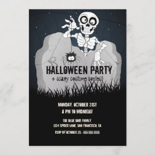 Invitation du parti Halloween