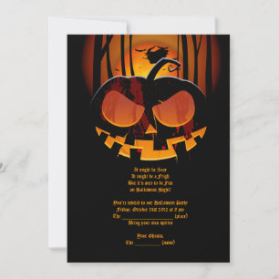 Invitation du parti Halloween