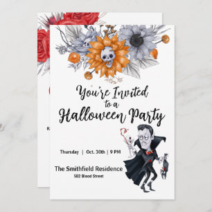 Invitation du parti Halloween