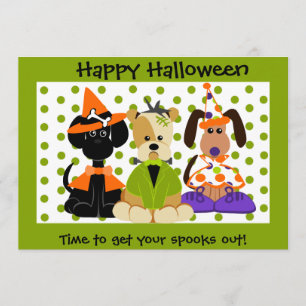 Invitation du parti Halloween