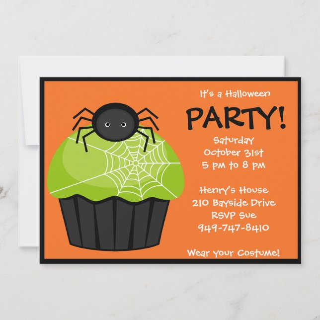 Invitation du parti Halloween (Devant)