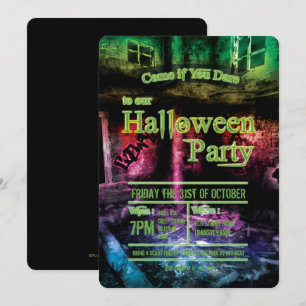 Invitation du parti Halloween peu sûre