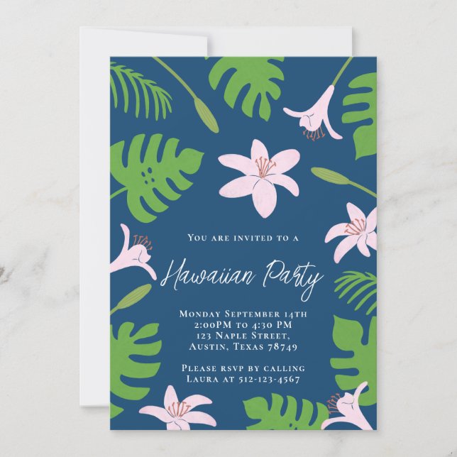 Invitation du parti hawaïen (Devant)