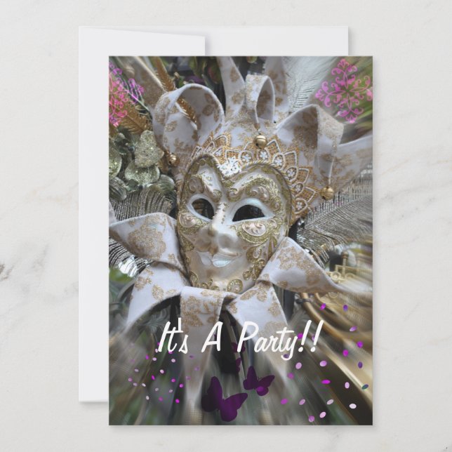 Invitation du parti Masquerade (Devant)