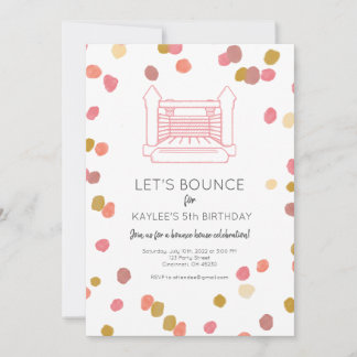 Invitation du Parti Poppy Bounce House