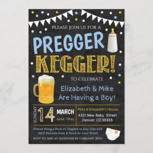 Invitation du parti Pregger Kegger