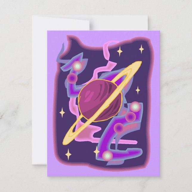 INVITATION DU PARTI STAR GAZING ~ EZ À CUSTOMISER (Devant)