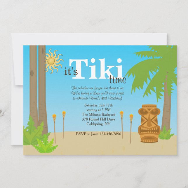 Invitation du parti Tiki (Devant)