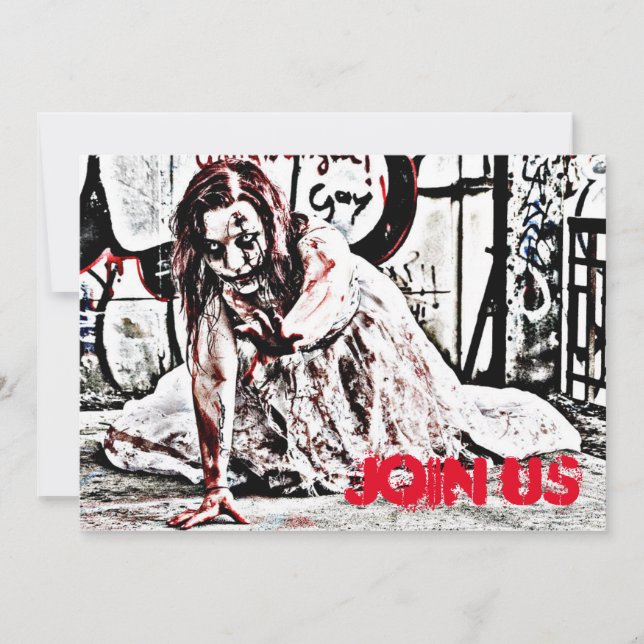 Invitation du parti Zombie Apocalypse (Devant)