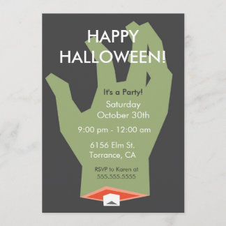 Invitation du parti Zombie Halloween