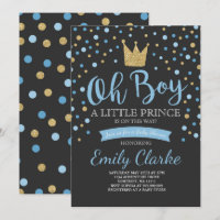 Invitation du Petit Prince Baby shower Douche roya