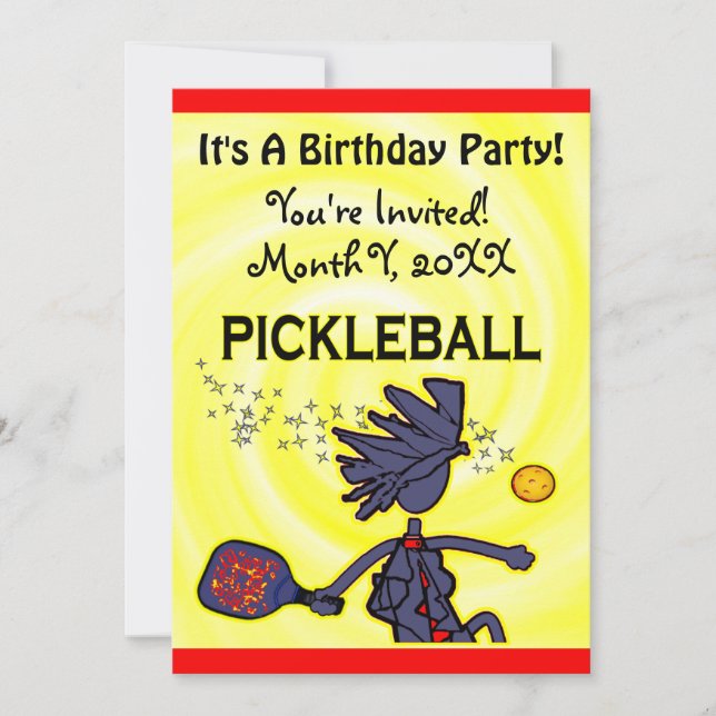Invitation du Pickleball Party (Devant)