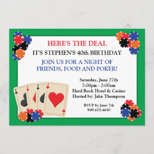 Invitation du Poker Party