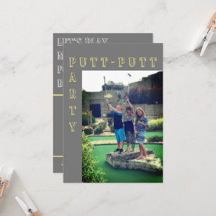 Invitation du Putt-Putt Miniature Golf Party