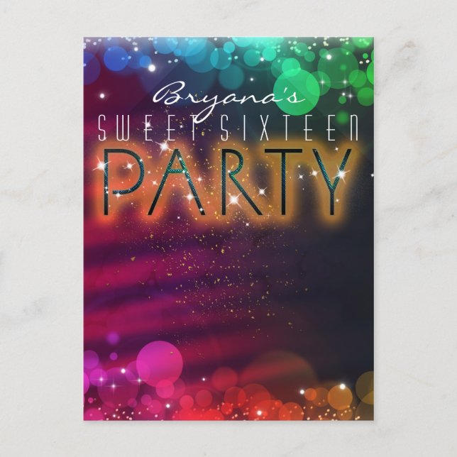 Invitation du Rainbow Lights Sparkle Dance Club Pa (Devant)