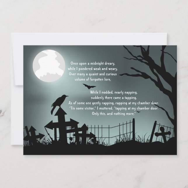 Invitation du Raven Poe Halloween Party (Devant)