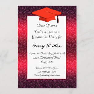 Invitation du Red Graduation Party