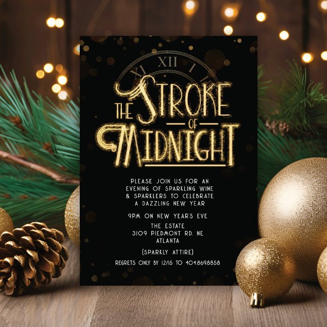 Invitation du réveillon du Nouvel An (Créateur téléchargé)