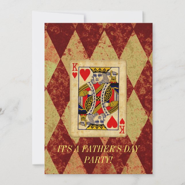 Invitation du Roi fête des pères (Devant)