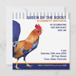 Invitation du Rooster Stripes Party