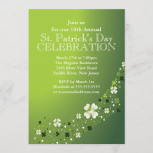 Invitation du Shamrock St. Patrick's Party
